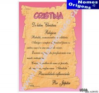 Dilpoma Nome "Cristina"