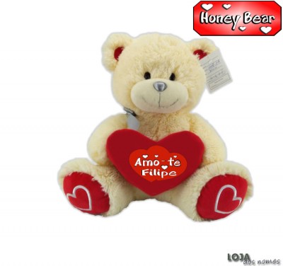 Urso Peluche C/Coração 14 cm 2019JTM05A