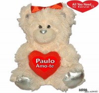 Urso Peluche C/Coração 20 cm 270099901B