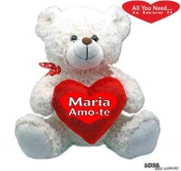 Urso Peluche C/Coração 23 cm 2700CDC14A