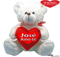 Urso Peluche C/Coração 30 cm 2700CDC15B