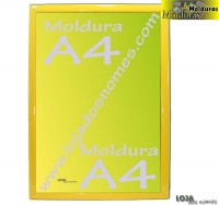 Moldura A4 Amarelo Lacado
