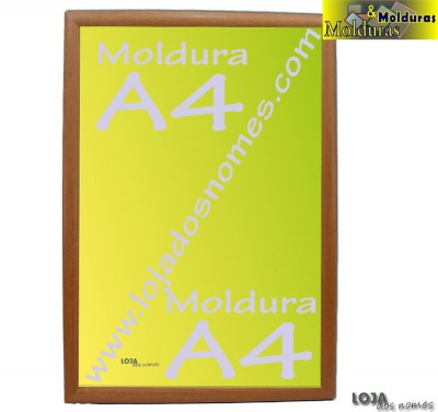 Moldura A4 Pinho