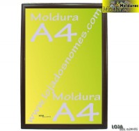 Moldura A4 Mogno