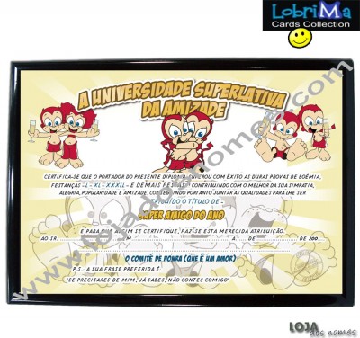 Diploma "Super Amigo"