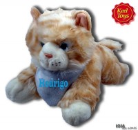 Gato Deitado em Peluche 25 cm