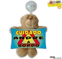 Urso em Peluche C/Placa 26cm 70020130SAAMB