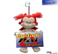 Diabo em peluche de c/placa 26 cm