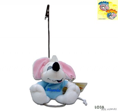 Rato em Peluche 8 cm porta foto